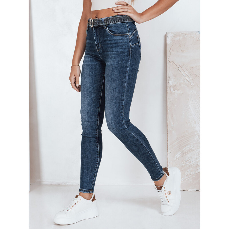 DStreet Dámske skinny push-up rifle modré 65798406