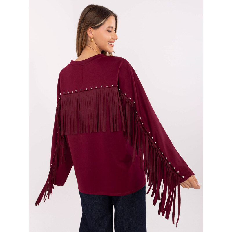 Factory Price Blouse-IT-BZ-21695.10-burgundy 65774291