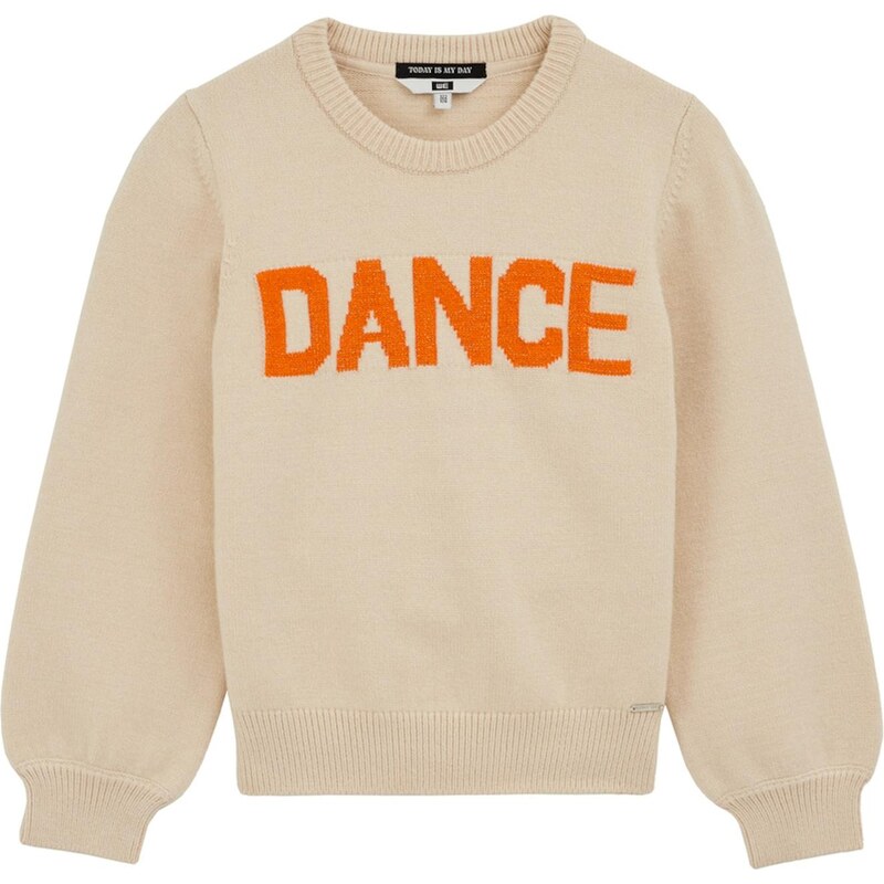 WE Fashion Sveter béžová / oranžová 65888113