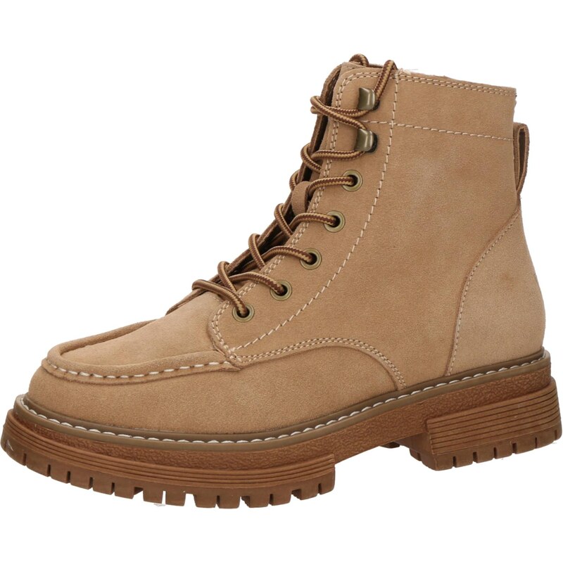 ROXY Šnurovacie členkové čižmy WORK IT svetlohnedá 65889053