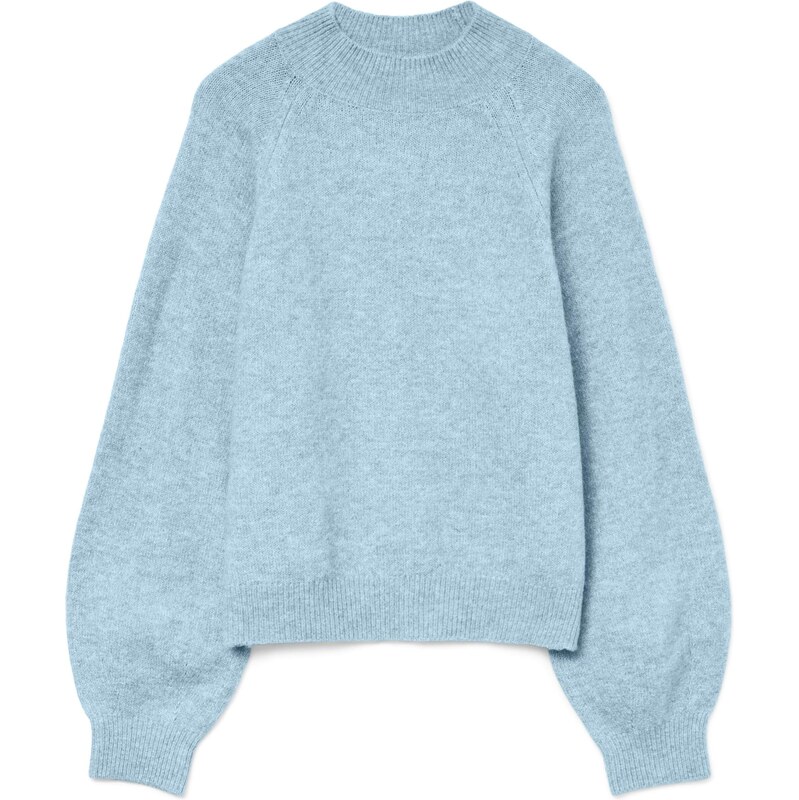 VERO MODA Sveter VMLeaf svetlomodrá 65893028