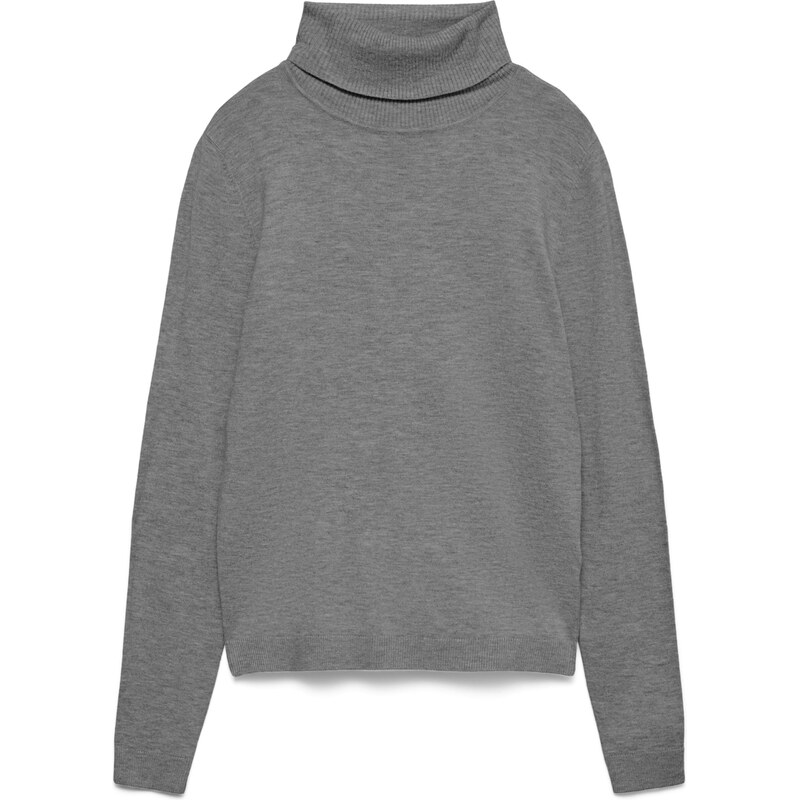 VERO MODA Sveter VMHAPPINESS sivá melírovaná 65893829