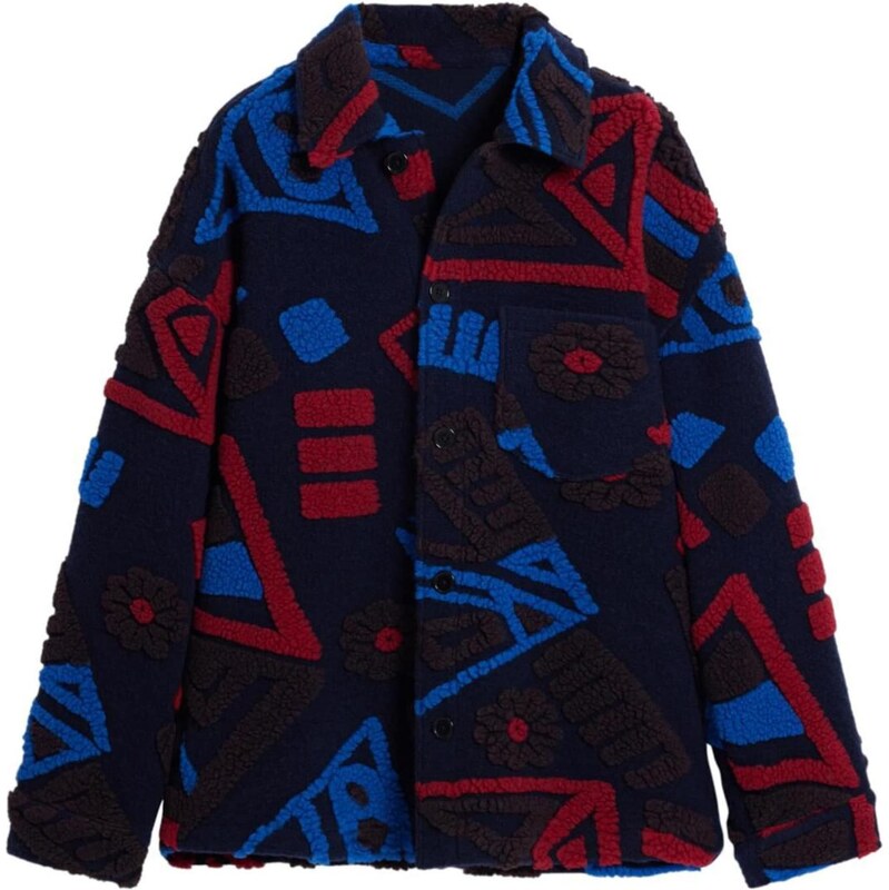 Desigual Prechodná bunda modrá / tmavomodrá / červená 65889618