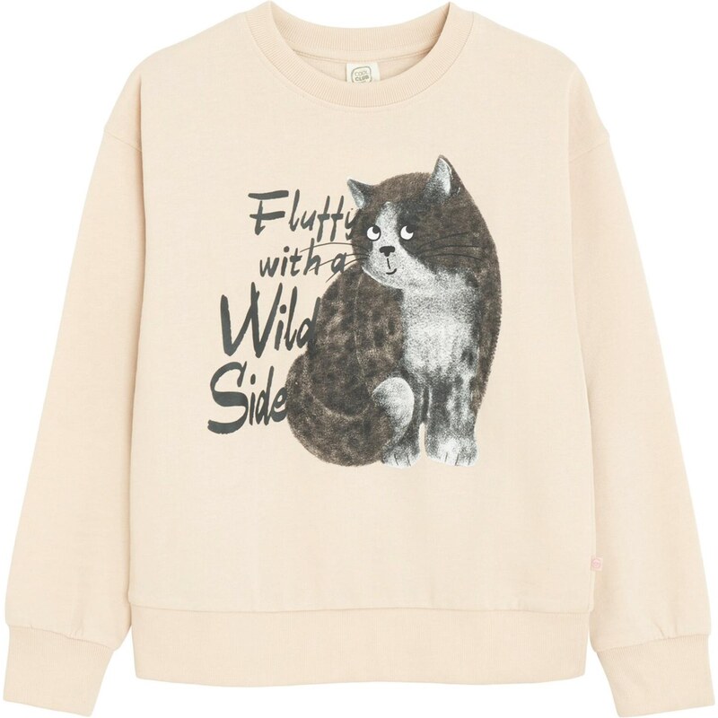 Cool Club Mikina béžová / svetlosivá / čierna 65774480