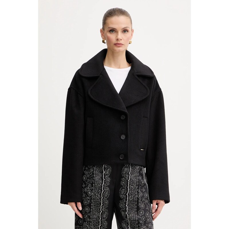 Kabát s prímesou vlny Just Cavalli 65713323