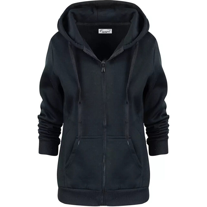 Pri Unzipped kangaroo sweatshirt with hood SELENA 65712638