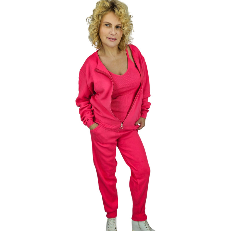 Pri Womens sweatshirt set sweatshirt + pants + top plain MIRANDA 65715402
