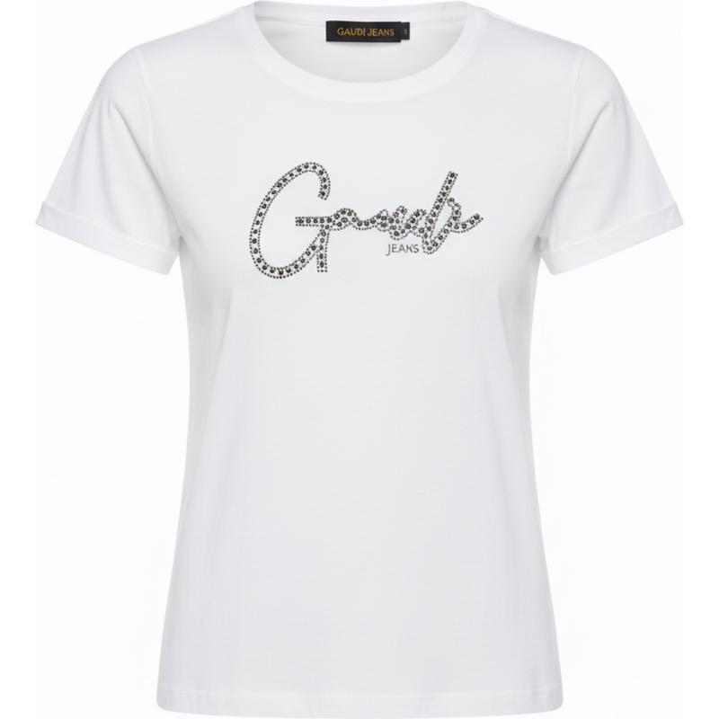 GAUDI Silver Logo White tričko 65716902