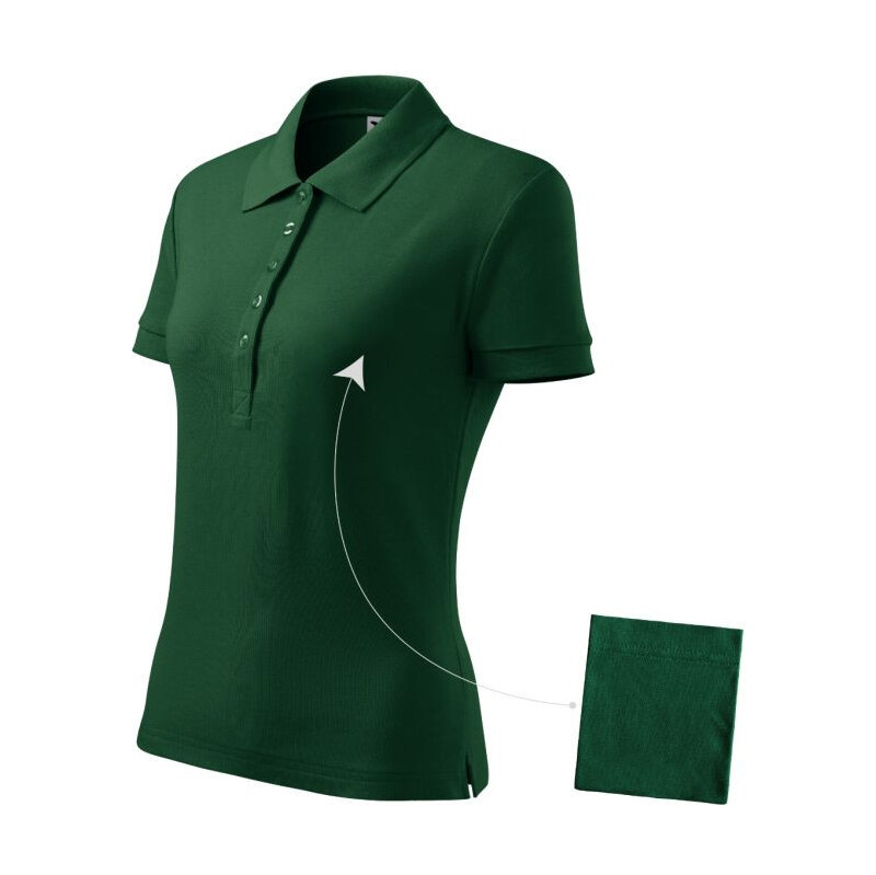 Malfini Dámske polo tričko Bavlna (tmavozelené) 65717208