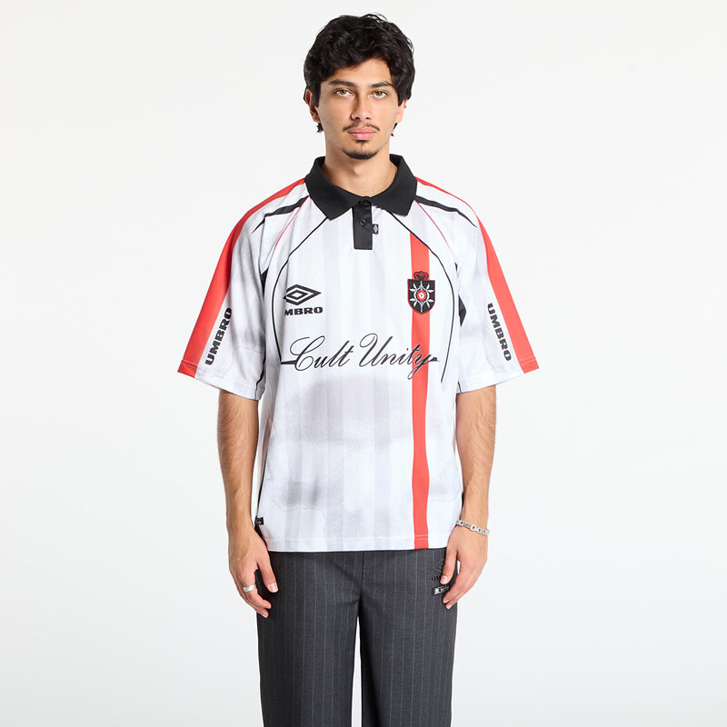 Tričko Umbro 01 03 Polo White/ Red M 65720215