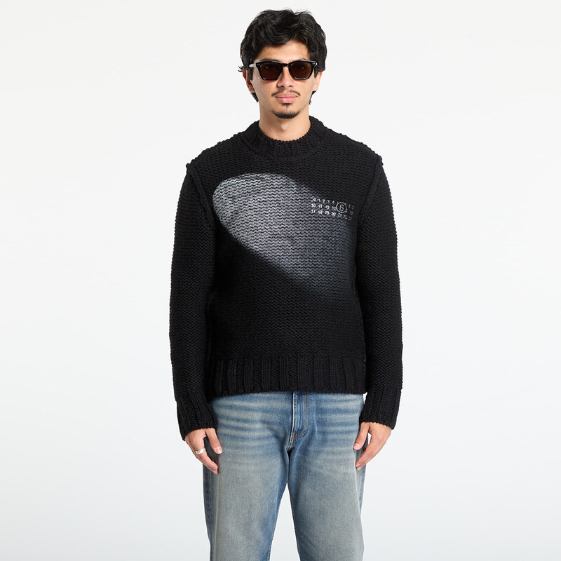 Sveter MM6 Maison Margiela Crewneck Black S 65720216