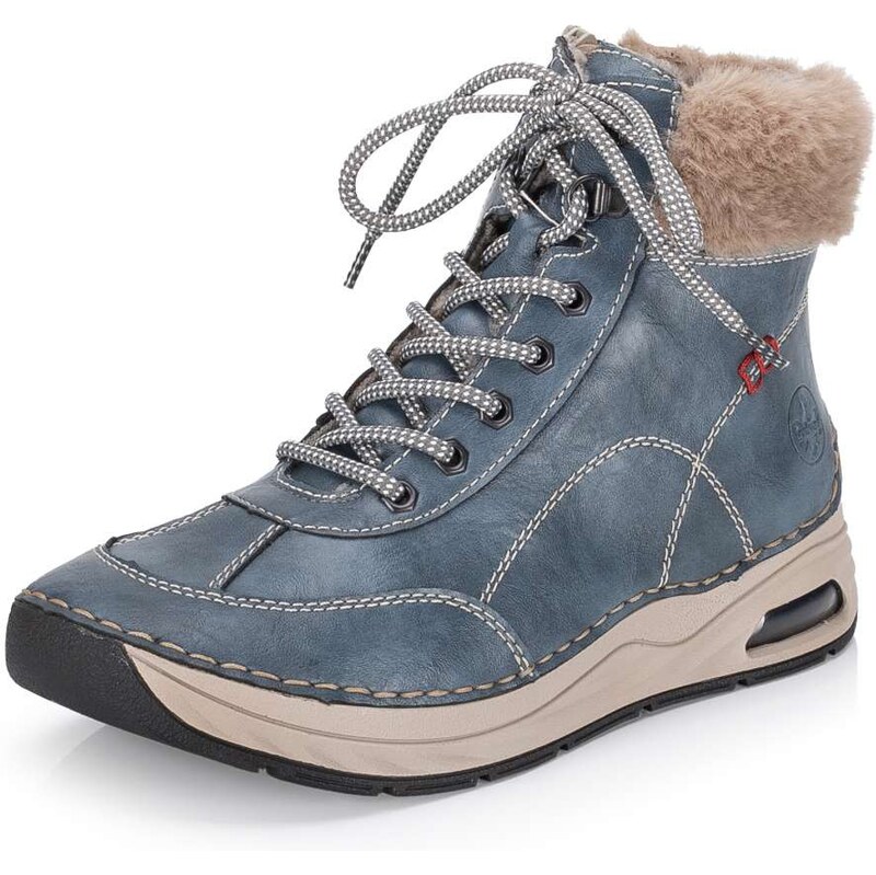 Dámska členková obuv RIEKER 44530-14 modrá W5 65719920