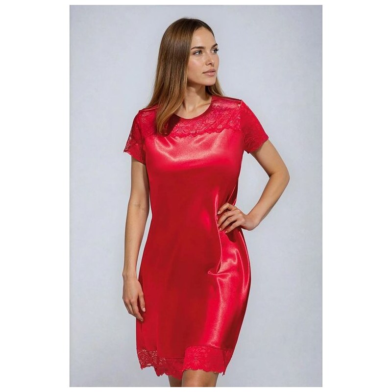 DKaren Saténová košieľka Louise červená 5538271