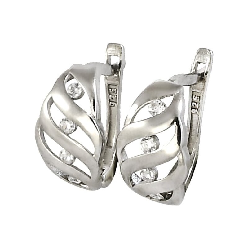 Strieborné náušnice Glare 914 65720315