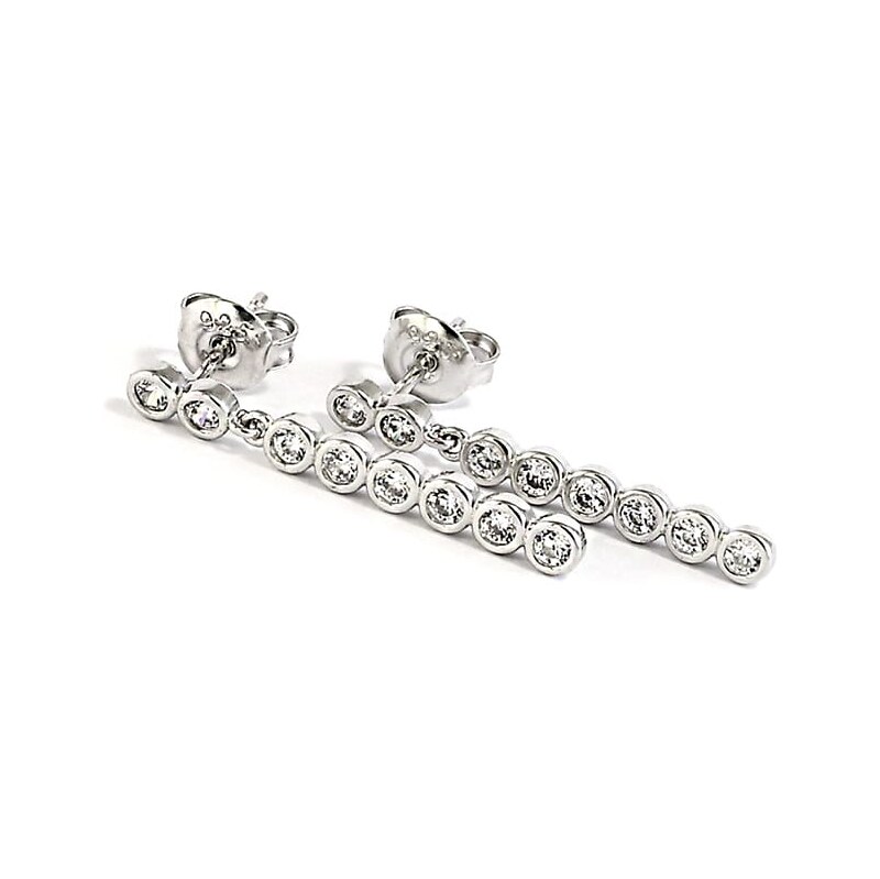 Strieborné náušnice Glare 918 65720319