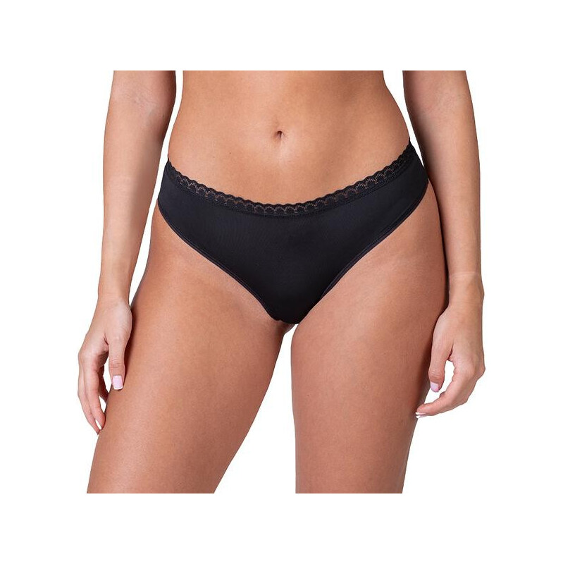 Dámske tangá DAILY MICRO THONG - BELLINDA - čierne 65722657