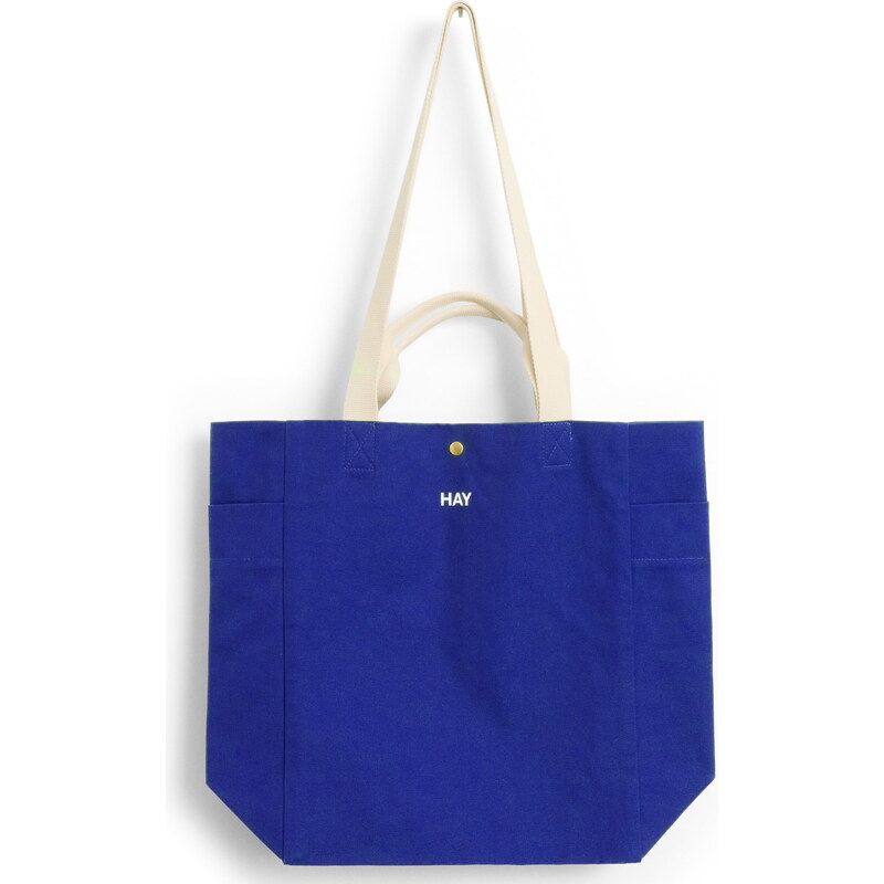 HAY Bavlnená taška Tote Bag Medium Electric Blue 65724573