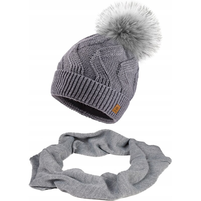 Fashionweek Dámska súprava čiapky a šály WOOL-SET 65727126