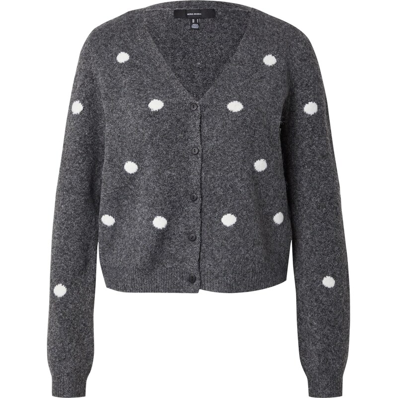 VERO MODA Sveter VMDOFFY INTARSIA tmavosivá / biela 65886601