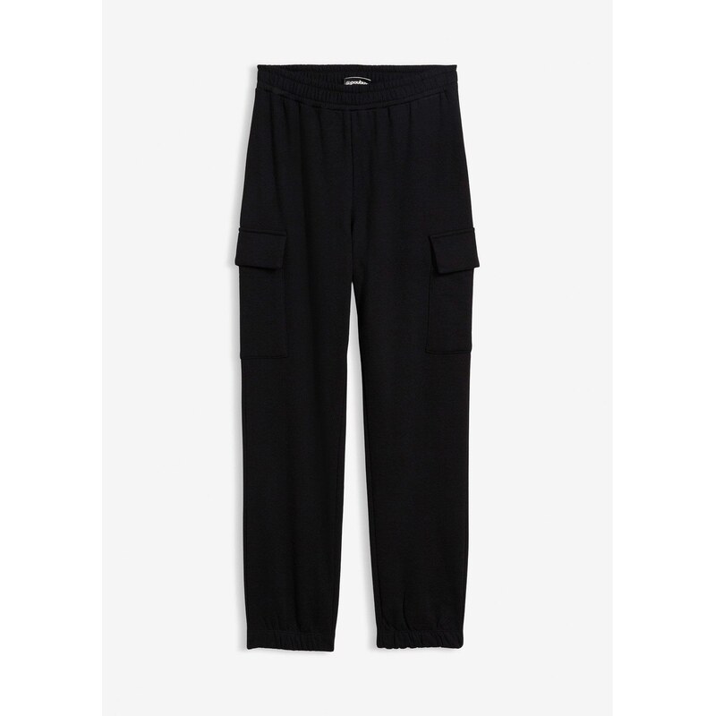 bonprix Joggingové tepláky s kapsáčmi z čistej bio bavlny, farba 65727167