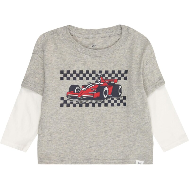 GAP Tričko námornícka modrá / sivá melírovaná / červená / prírodná 65853098