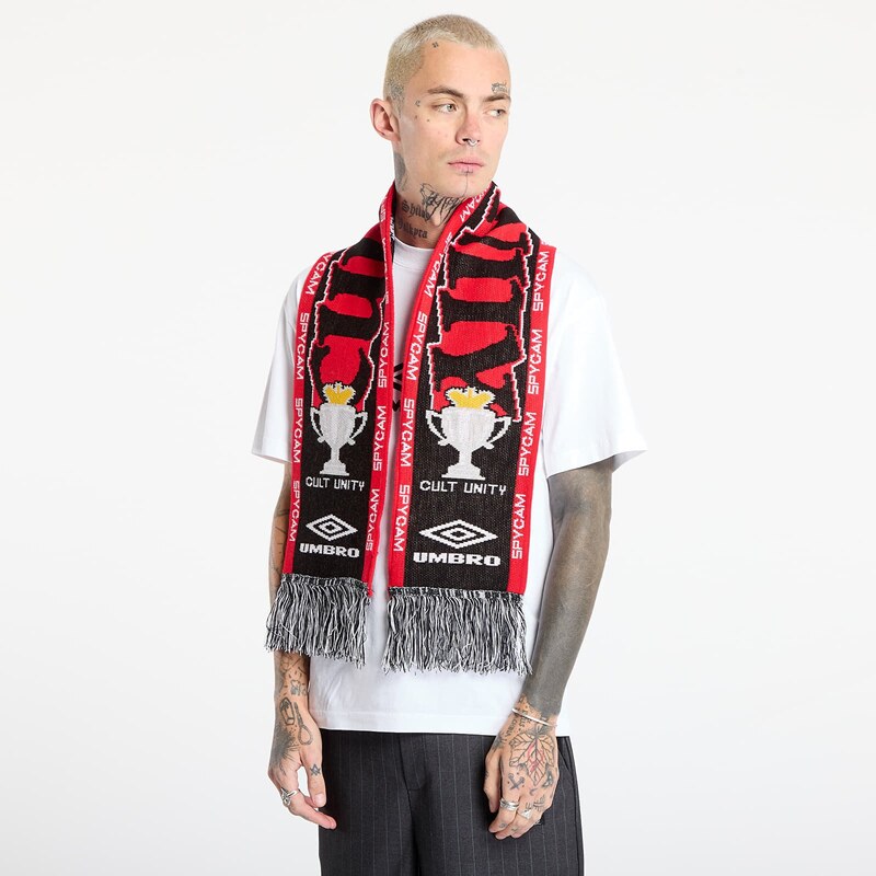 Šál Umbro Cult Unity Scarf Black/ Red Universal 65727616