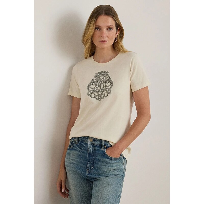Bavlnené tričko Lauren Ralph Lauren 65729903