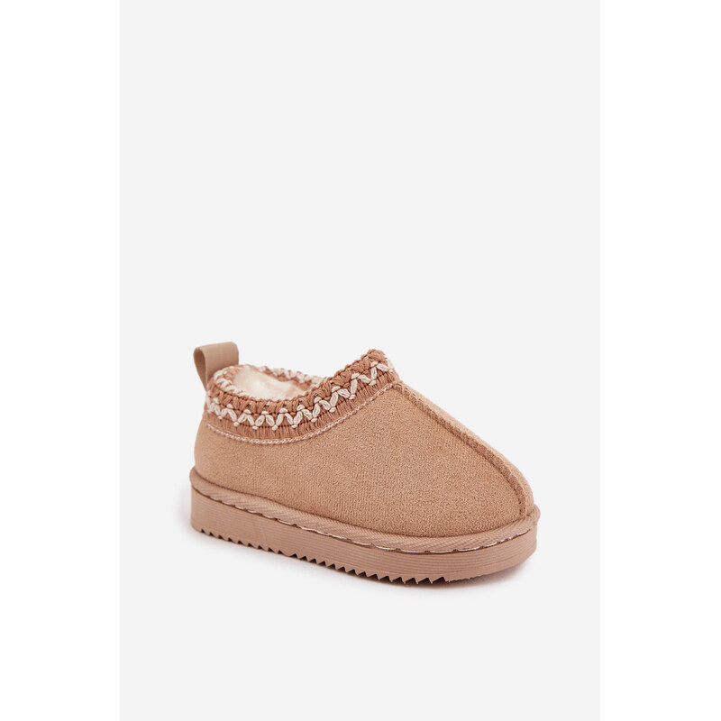 Boto Snehové Čižmy Detské Kotníkové Na Platforme Zateplené Kožúškom 65927810