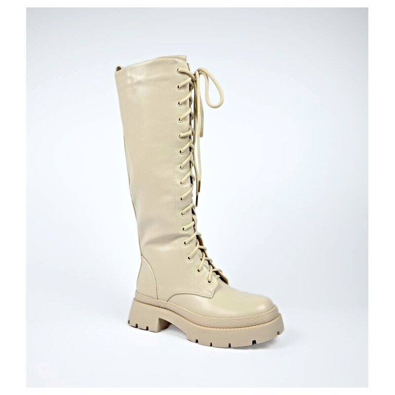 Dámske čižmy Yes mile K355 Beige 65727838