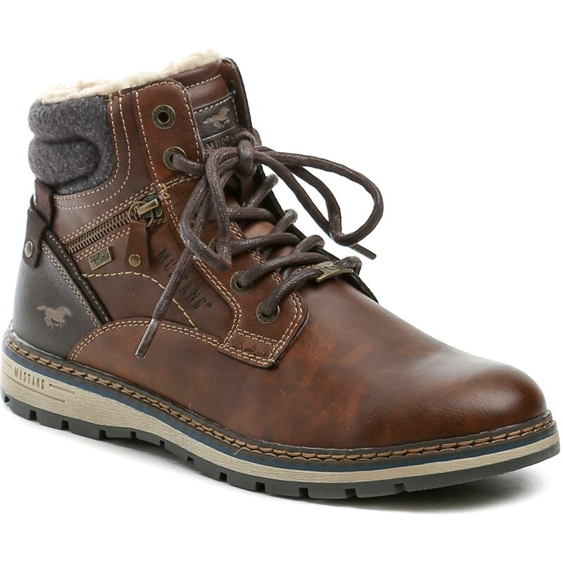 Mustang 15M0001003 hnedé pánske zimné topánky 65728371