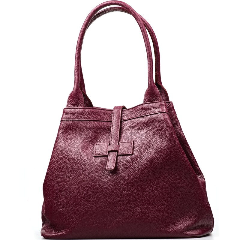 Blaire Kožená kabelka Riana vínovo červená 65729150