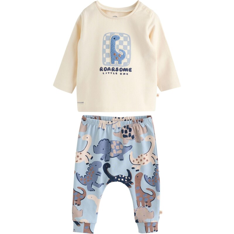 Next Set béžová / svetlomodrá 65889128