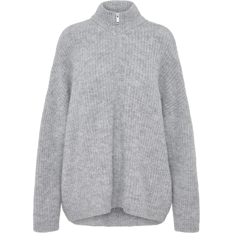 LeGer by Lena Gercke Sveter Inge sivá melírovaná 66026745