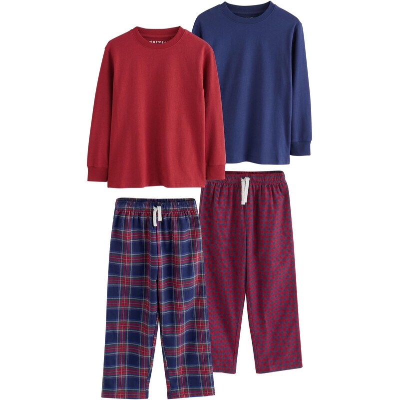 Next Pyžamo námornícka modrá / zafírová / červená / burgundská 65893348