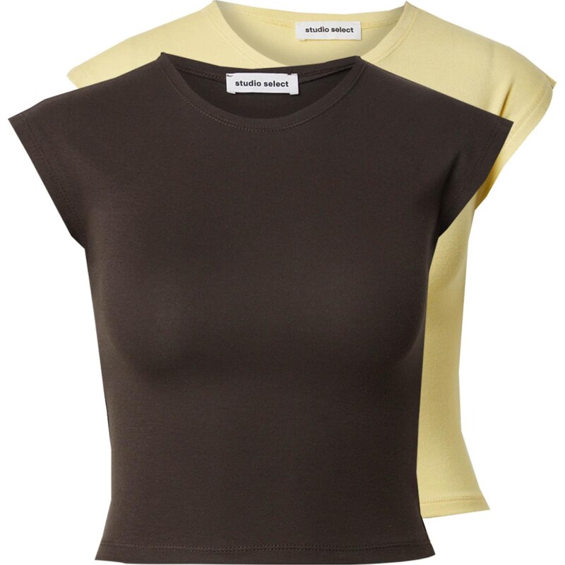 studioselect Tričko Jasmin hnedá / žltá 65835355