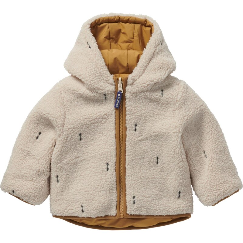 Noppies Zimná bunda Ordway béžová / karamelová / čierna 65893398