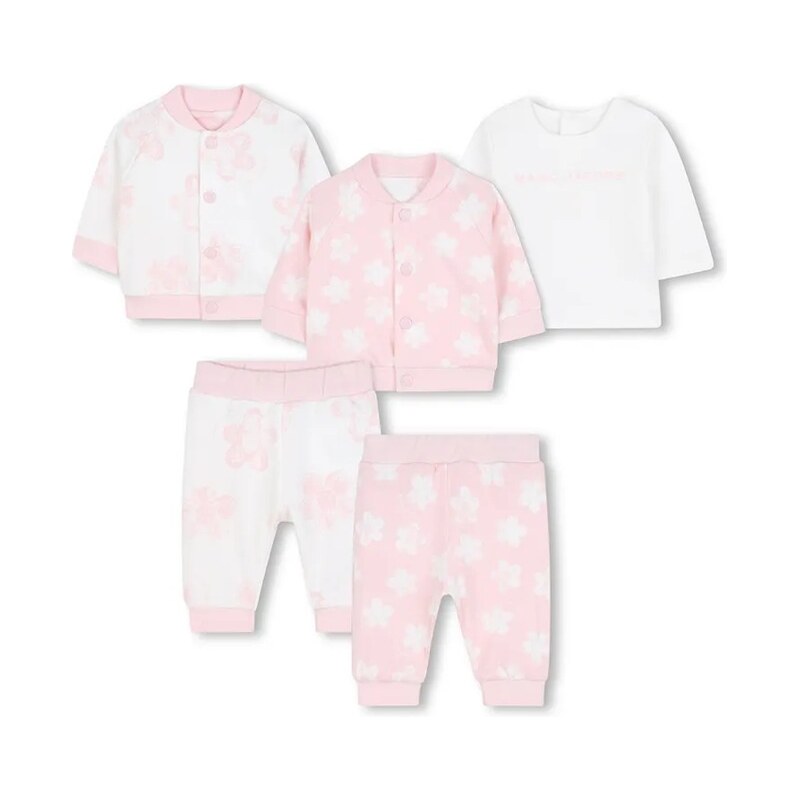 Obojstranná bavlnená detská súprava Marc Jacobs 65774003