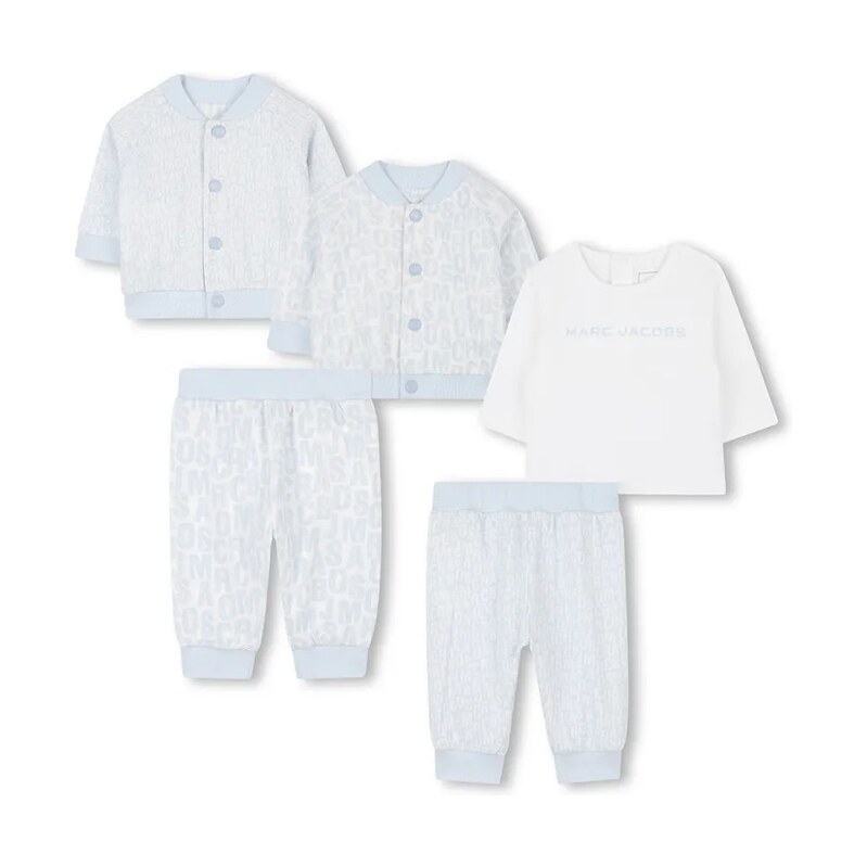 Obojstranná bavlnená detská súprava Marc Jacobs 65773969