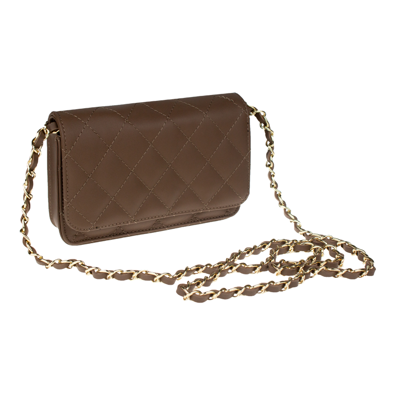 Hnedá kožená talianska crossbody kabelka Milva Taupe NovaKabelka.sk 65763169