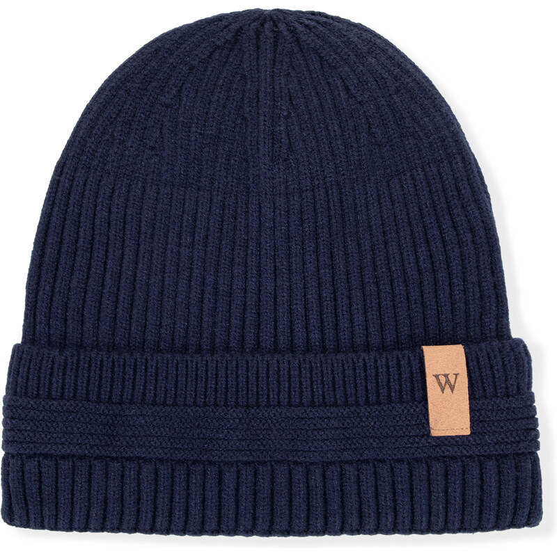 Wittchen Pánska zimná čiapka s vyhrnutým okrajom a dekoratívnym vzorom 66067214