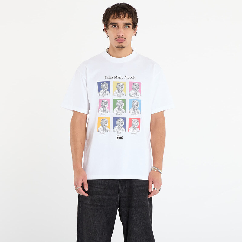 Tričko Patta Many Moods T-Shirt UNISEX White XL 65720220