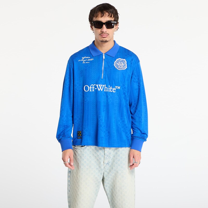 Tričko Off-White Lion Nation Soccer L/S Polo Navy Blue L 65763036