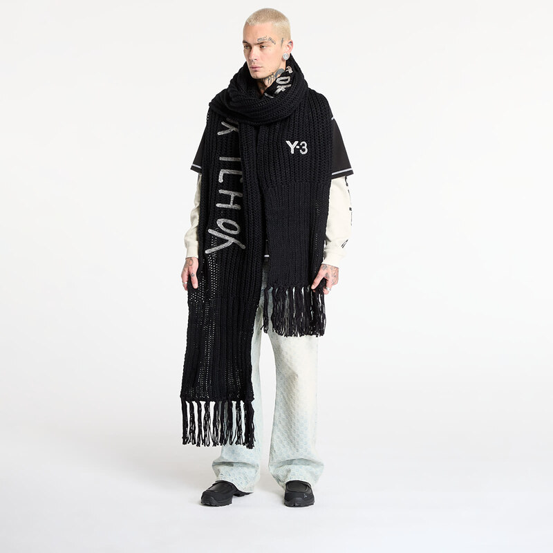 Šál Y-3 Chunk Scarf Black Universal 65763056