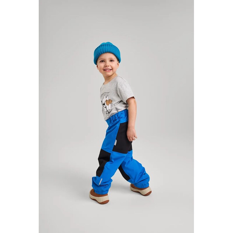 Detská čiapka s prímesou vlny Reima Villaisa modrá farba, 5300282B