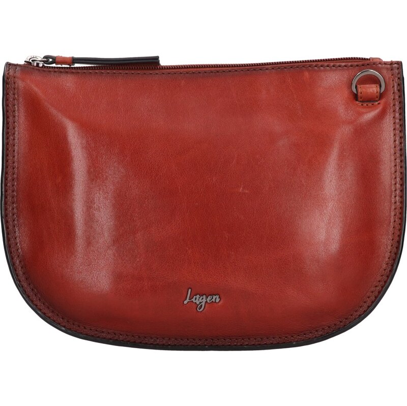 Lagen Dámska kožená kabelka LGB 2199 koňak 65763163