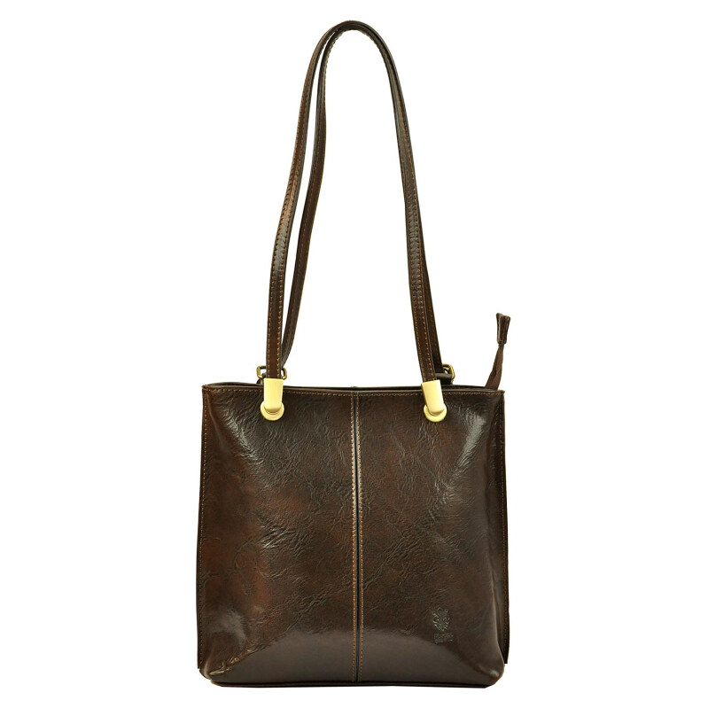 Kožená kabelka Florence hnedá KZ37194 65764798