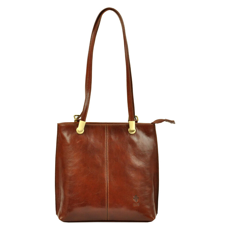 Kožená kabelka Florence hnedá KZ37192 65764800