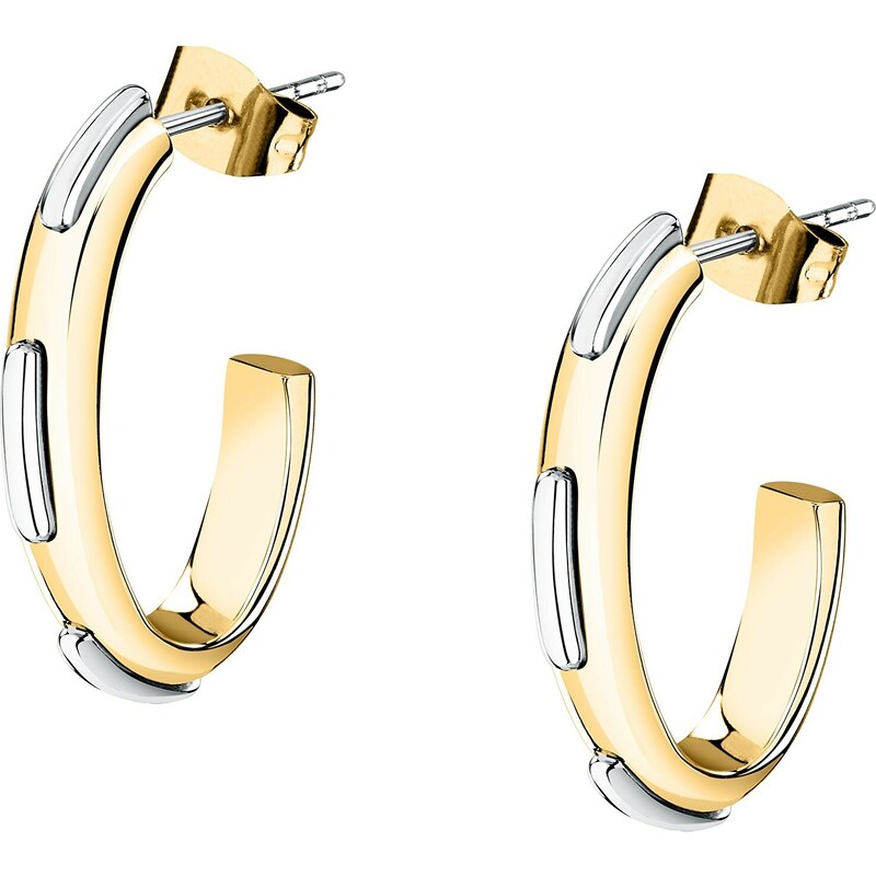 Trussardi Kruhové bicolor náušnice z ocele Concept TJAYY09 66584152