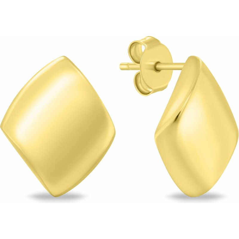 Brilio Silver Elegantné minimalistické pozlátené náušnice EA1218Y 66581807