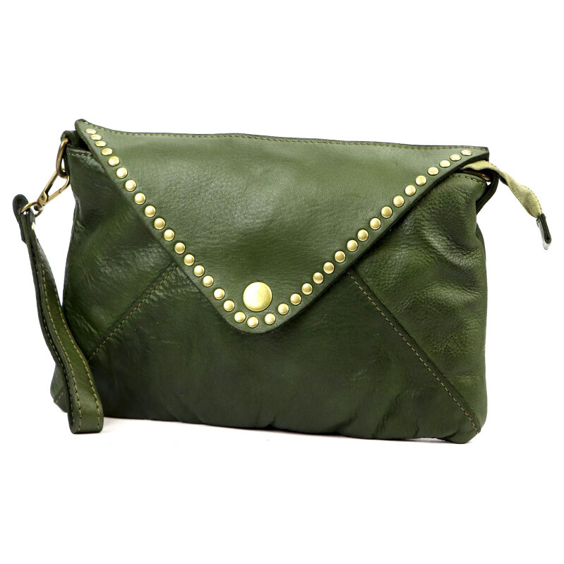 Kožená kabelka VS zelená KZ2258353 65766425